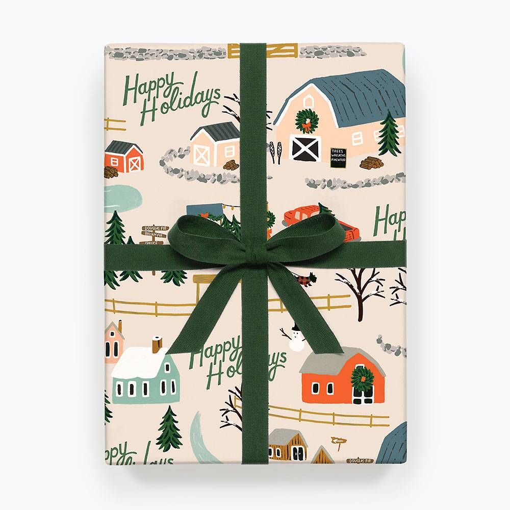 Christmas Tree Farm Flat Wrap