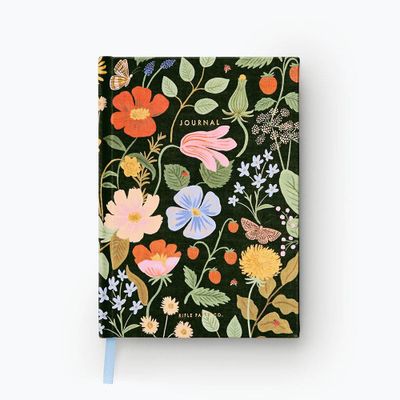 Strawberry Fields Fabric Cover Journal