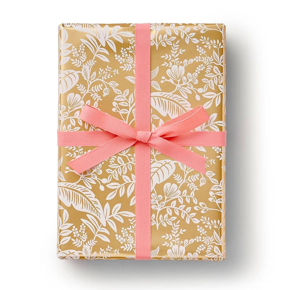 Paper Source Gold Starburst Stone Paper Roll Wrap