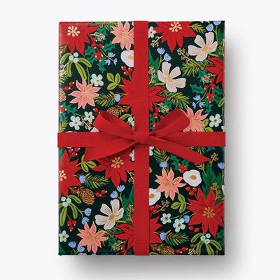 Poinsettia Wrapping Paper