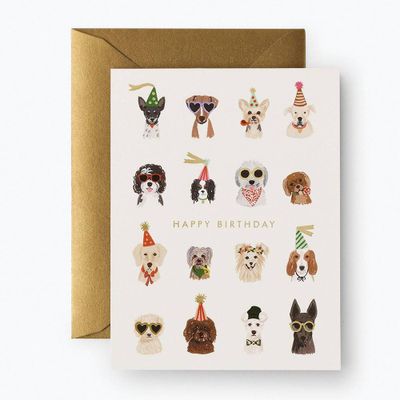 Rifle Paper Co. Party Pups Birthday Card