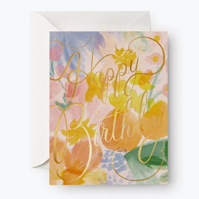 Gemma Floral Birthday Card