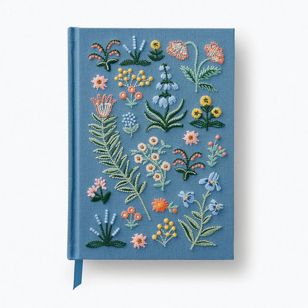 Menagerie Garden Embroidered Journal