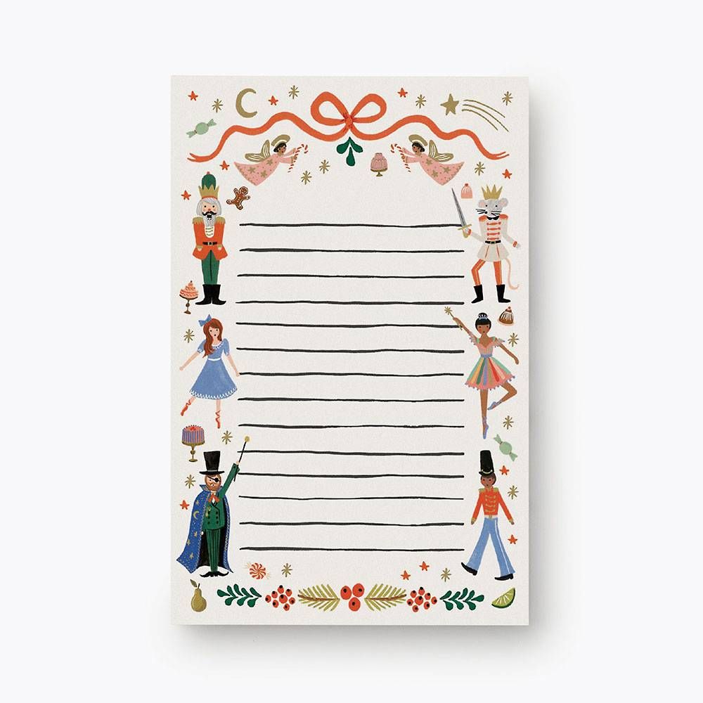 Rifle Paper Co. Nutcracker Notepad