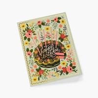 Floral Cake Birthday Card