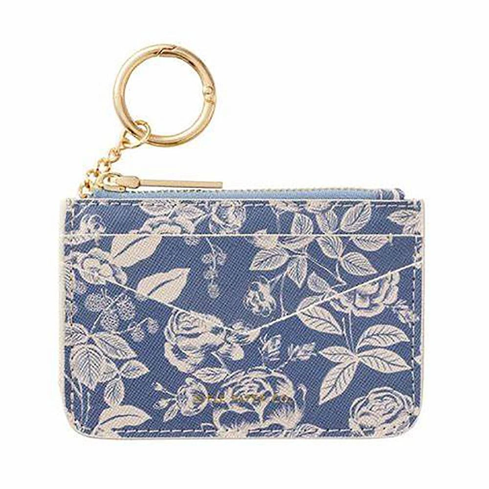 English Rose Key Ring Card Case