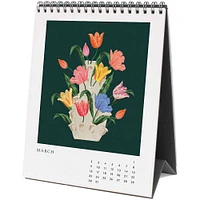 2025 Flower Studies Desk Calendar