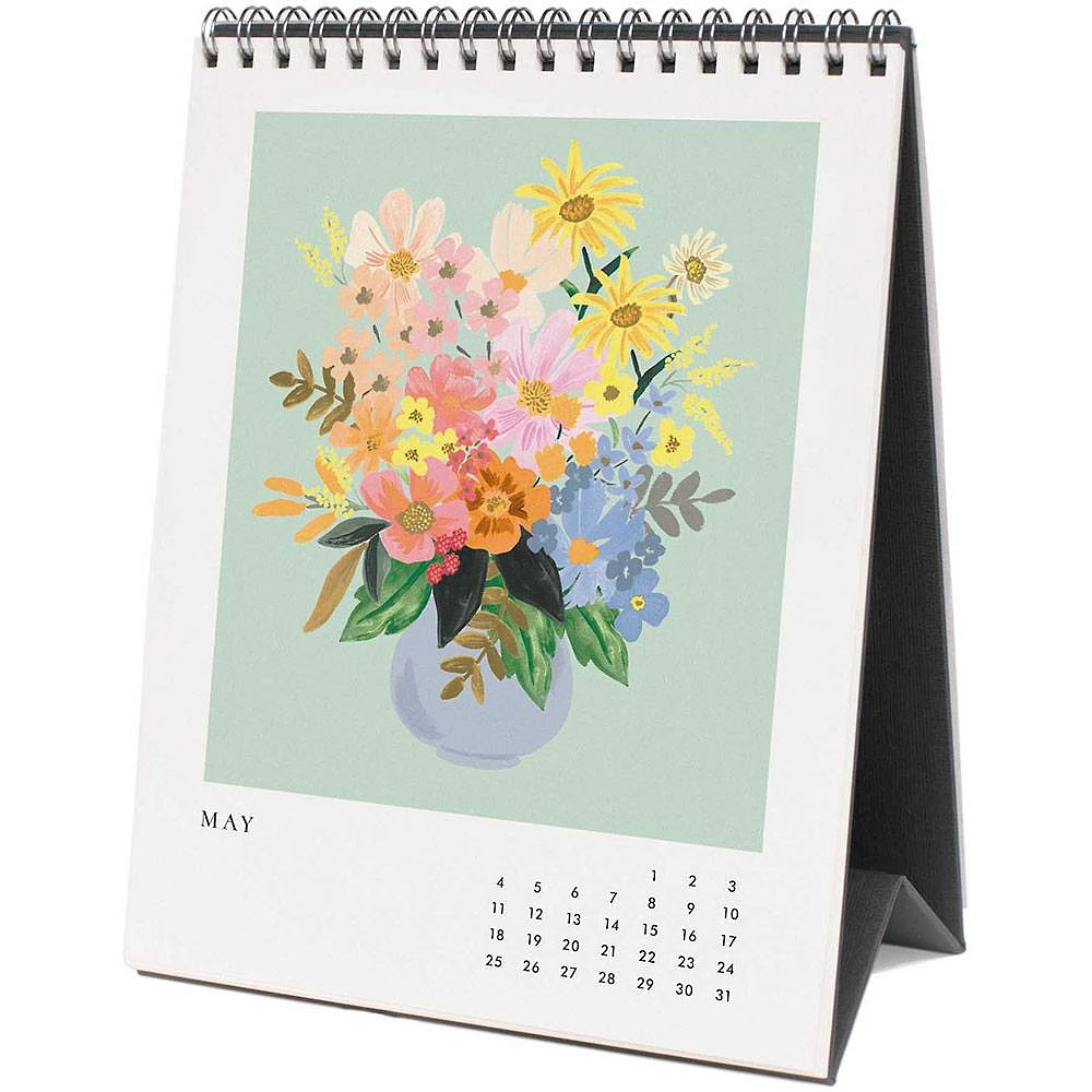 2025 Flower Studies Desk Calendar