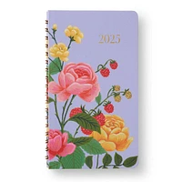 2025 Roses 12-Month Spiral Pocket Planner