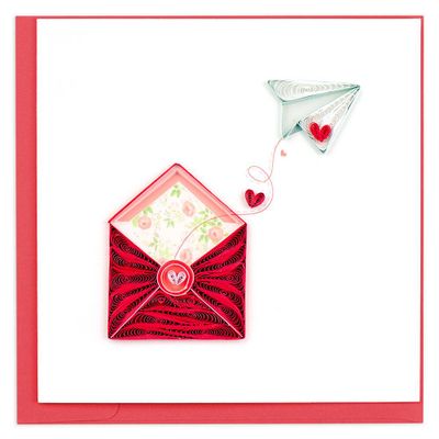 Quilling Love Letter Valentine Card
