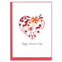 Quilling Heart Valentine Card