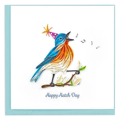 Quilling Happy Hatch Day Birthday Card