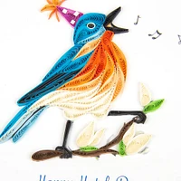 Quilling Happy Hatch Day Birthday Card