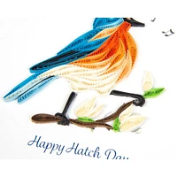 Quilling Happy Hatch Day Birthday Card