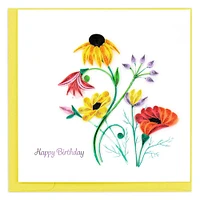 Quilling Wildflower Birthday Blooms Card