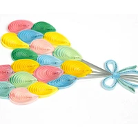 Quilling Heart Balloon Bunch Birthday Card