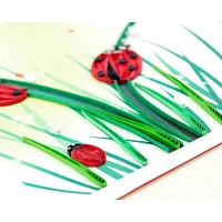 Quilling Ladybug Greeting Card