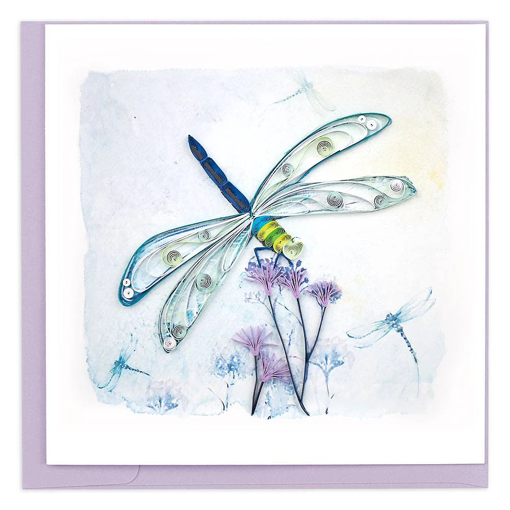 Quilling Emperor Dragonfly Greeting Card