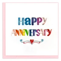 Quilling Happy Anniversary Card