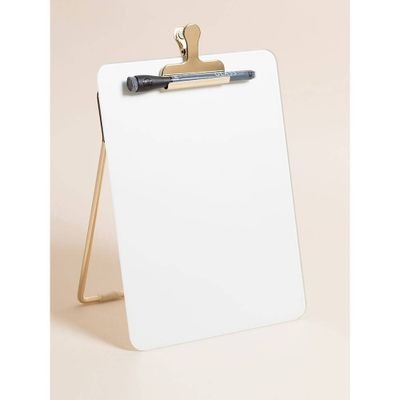 Desktop Gold Glass Dry Erase Board