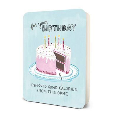 Removed Some Calories Birthday Card