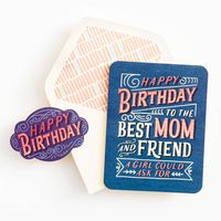 Best Mom and Friend Birthday Card