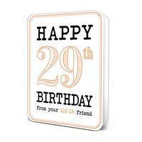 Happy 29th Birthday Card