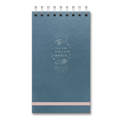 Navy Magic Vertical Spiral Notepad