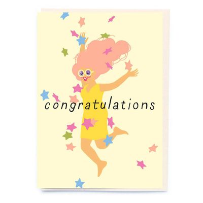 Leaping For Joy Congratulations Card