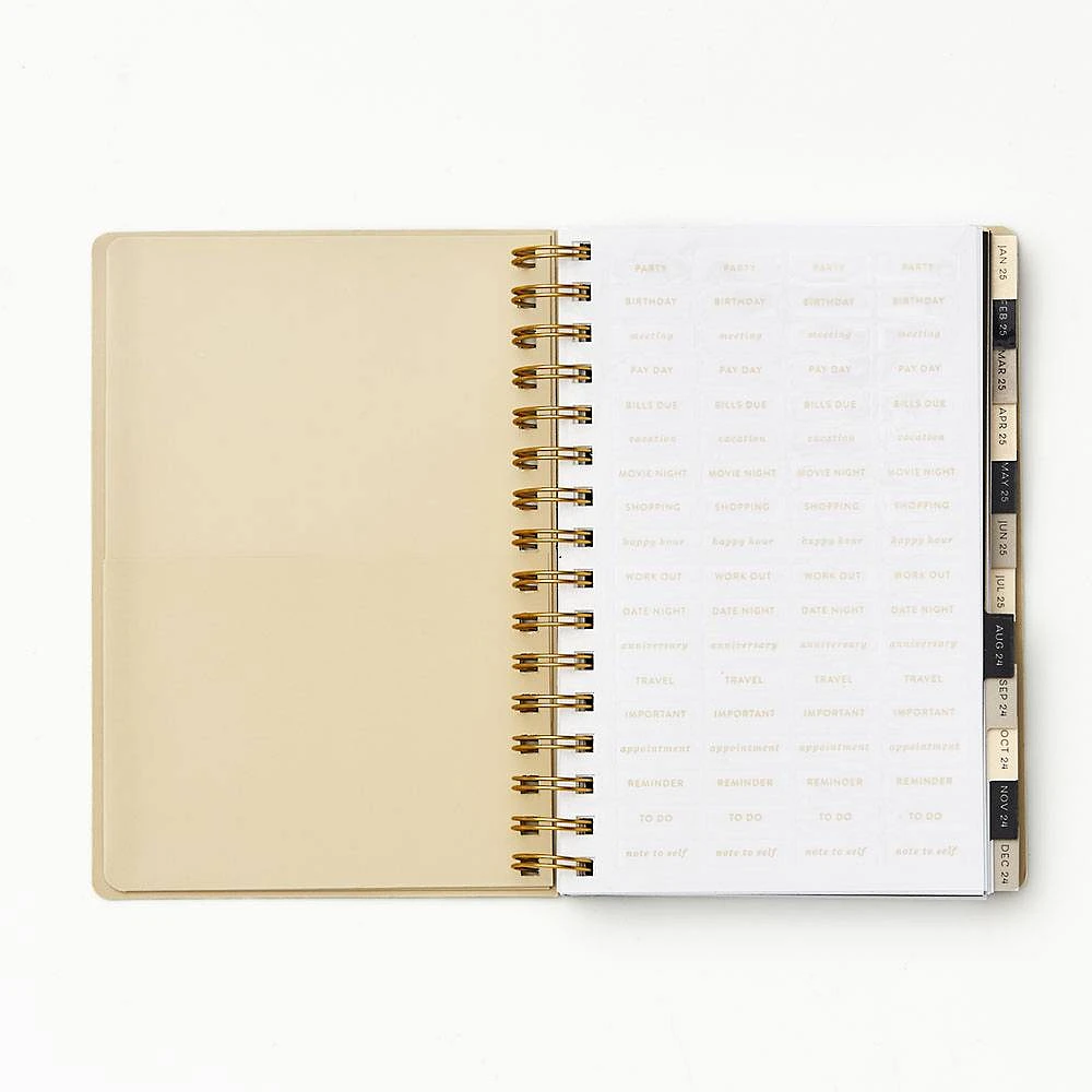 2024-2025 Paper Source Floral Linework Weekly Planner