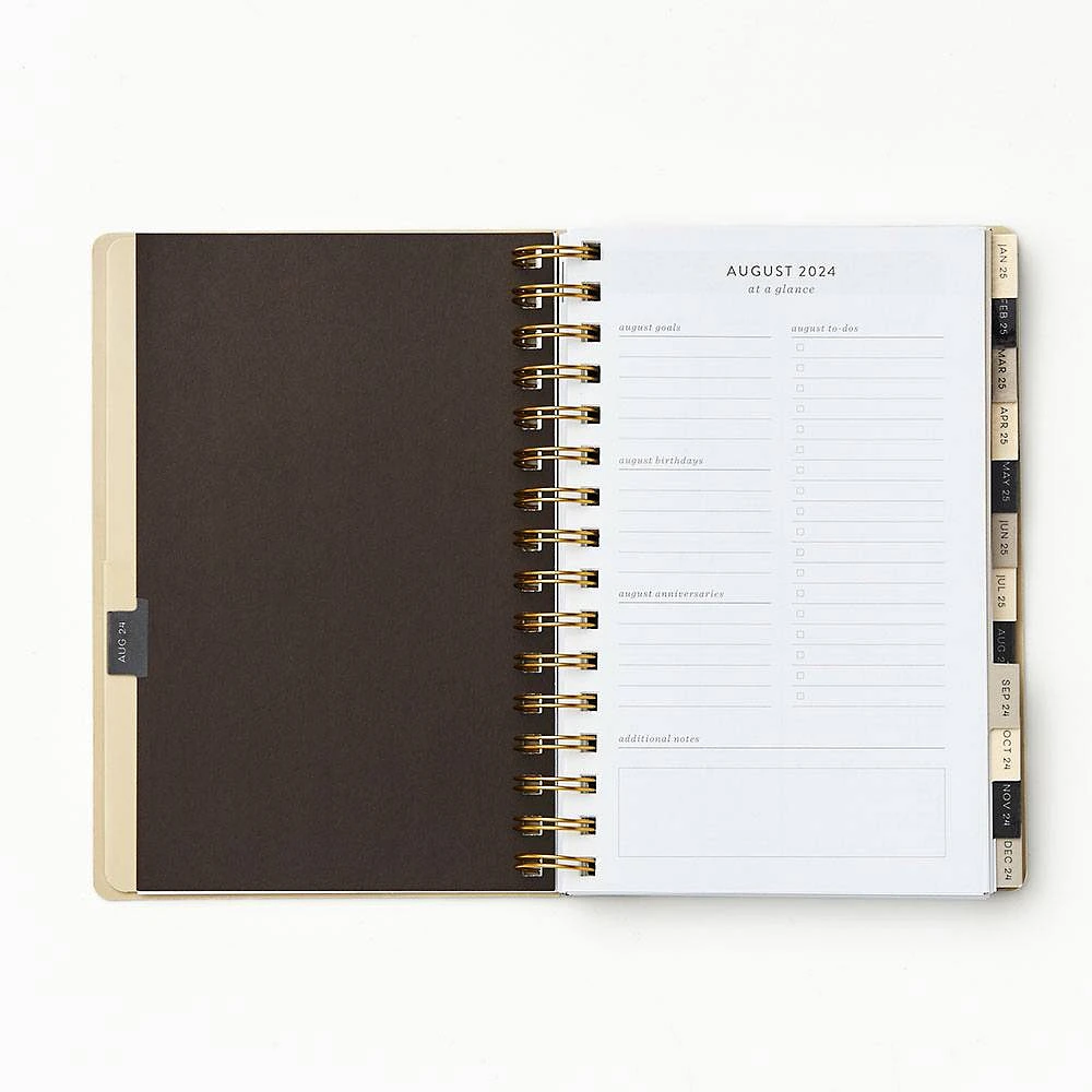 2024-2025 Paper Source Floral Linework Weekly Planner