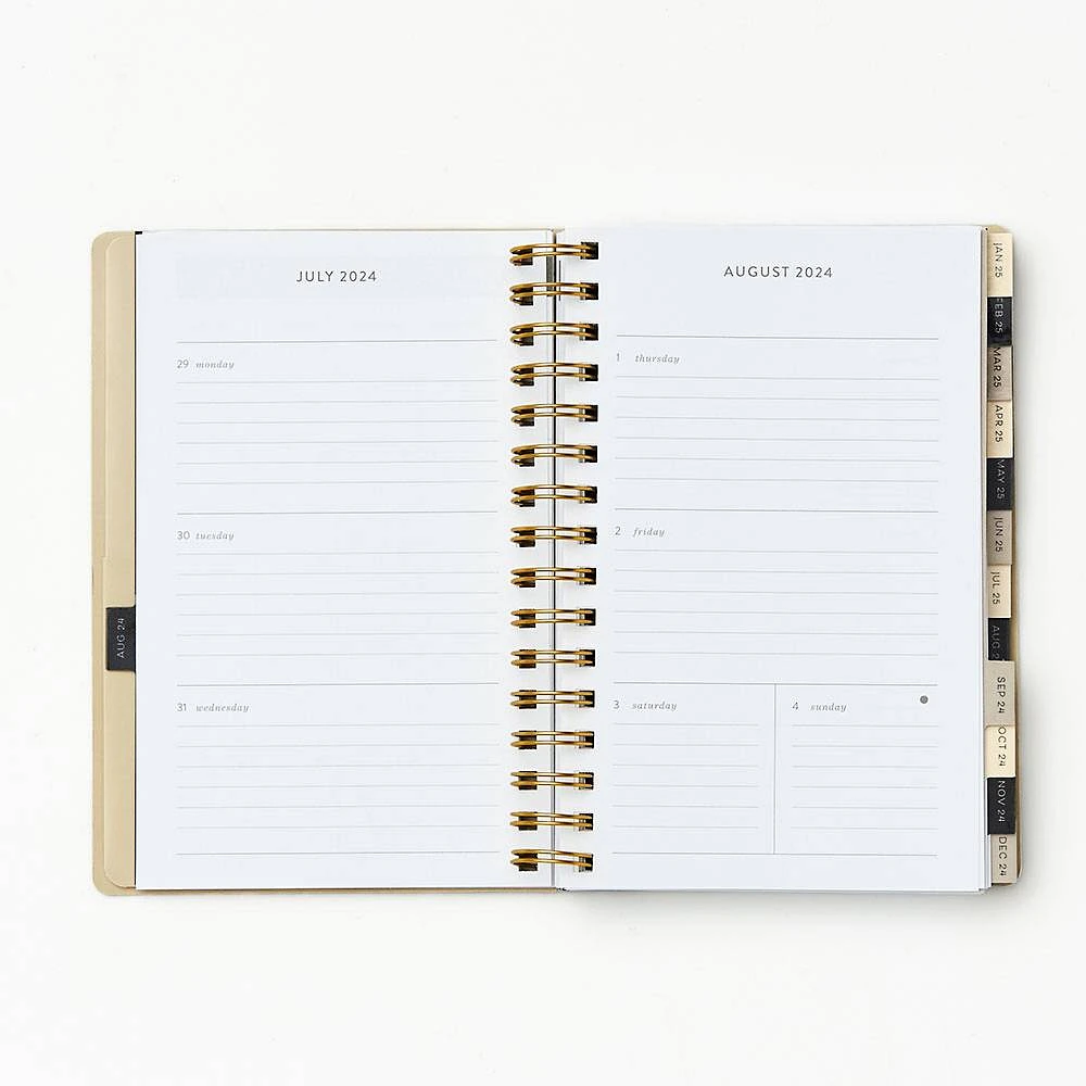 2024-2025 Paper Source Floral Linework Weekly Planner