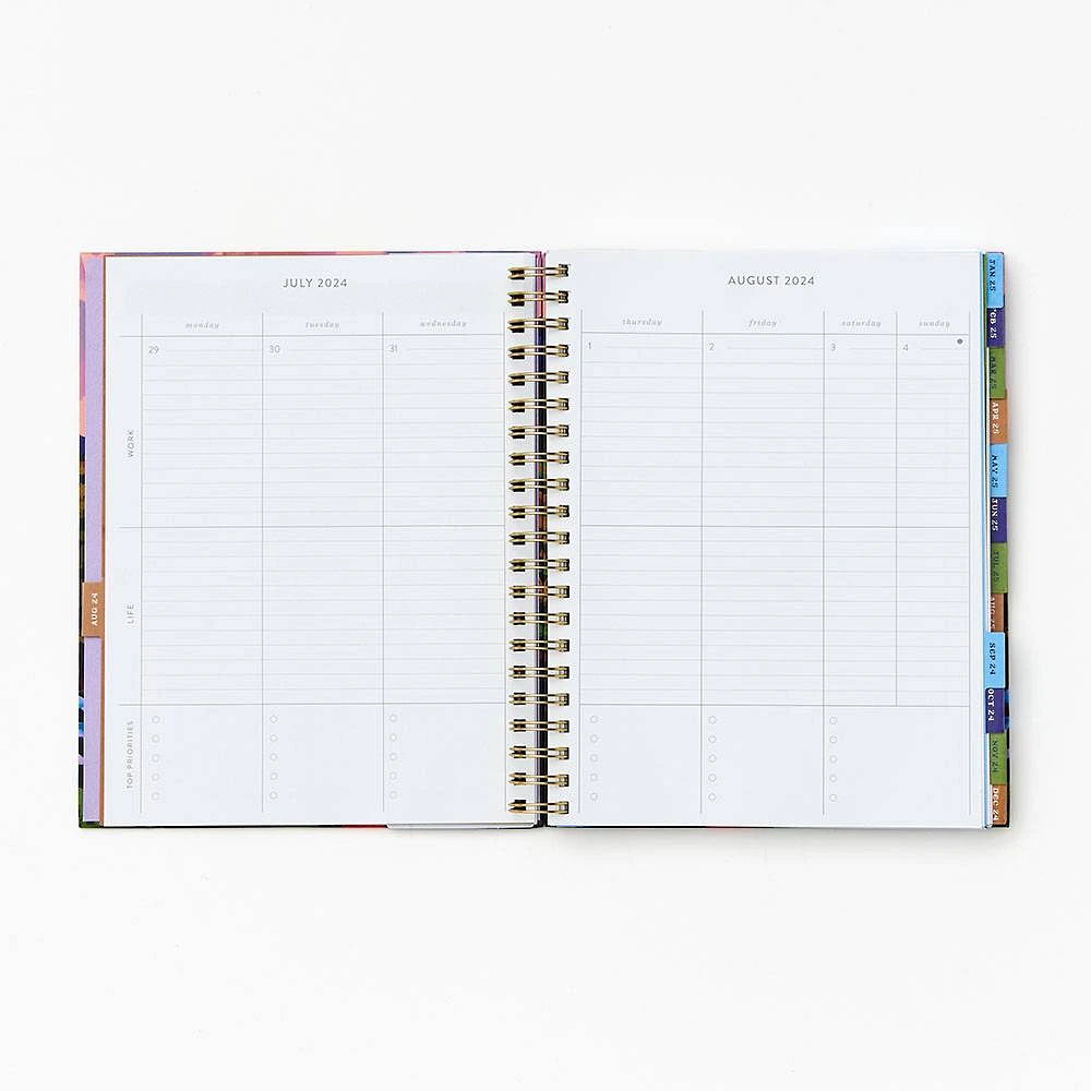 2024-2025 Paper Source Mountain River Work/Life Balance Weekly Planner