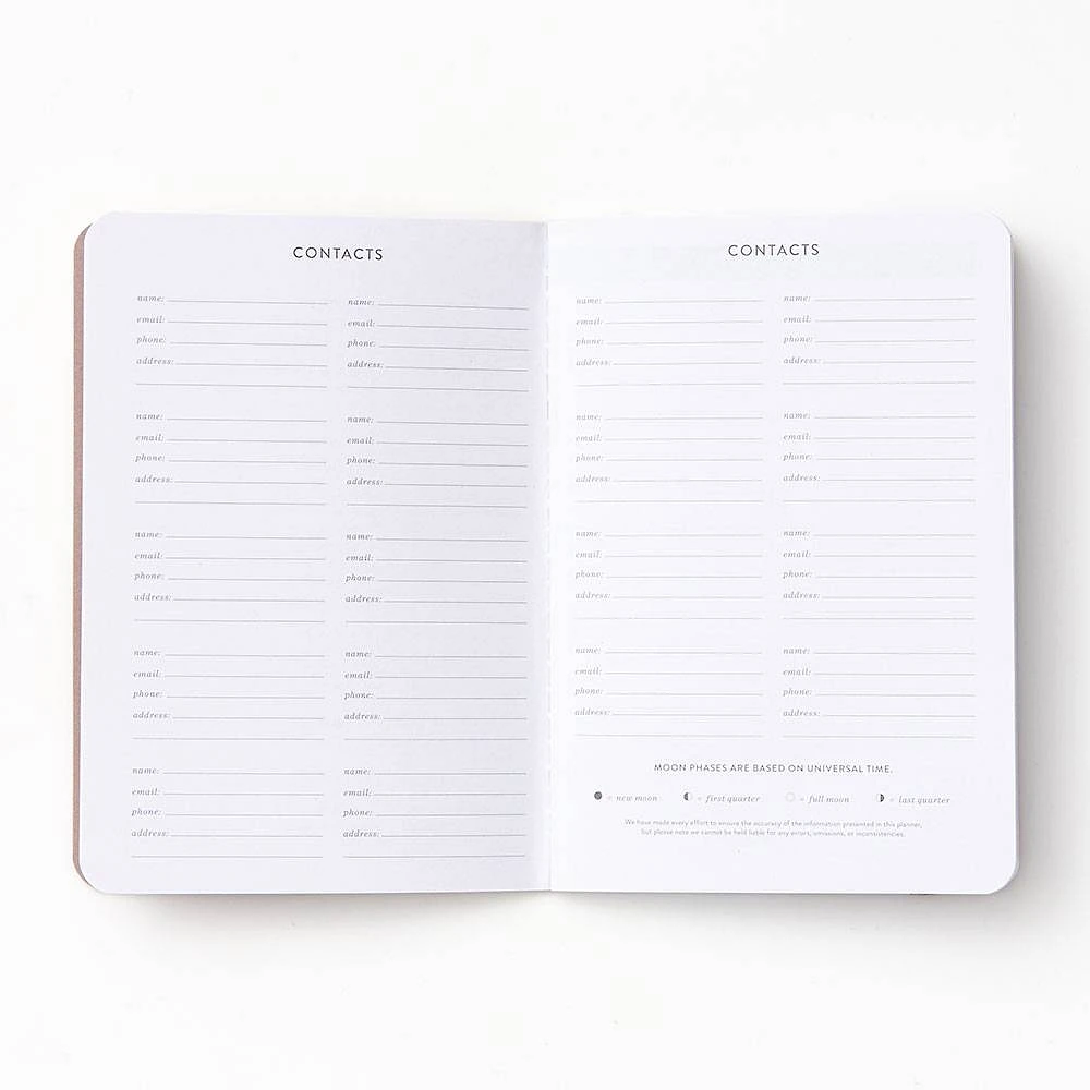 2024-2025 Paper Source Neutral Quadrants Monthly Planner