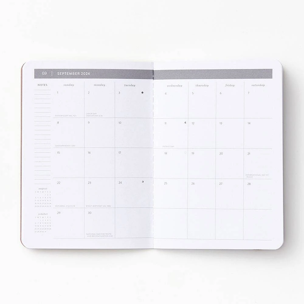 2024-2025 Paper Source Neutral Quadrants Monthly Planner