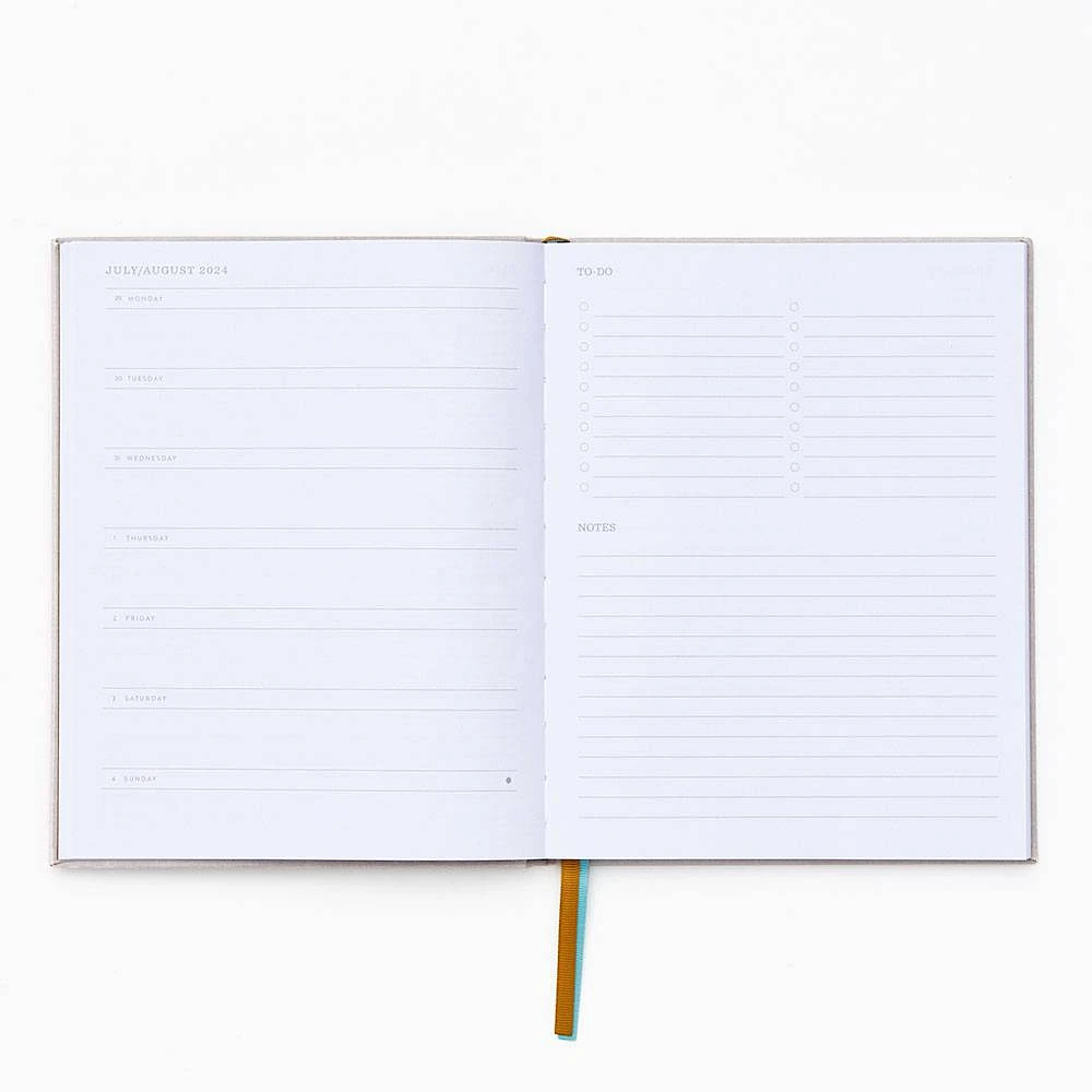 2024-2025 Paper Source Embroidery Arboretum Weekly Planner