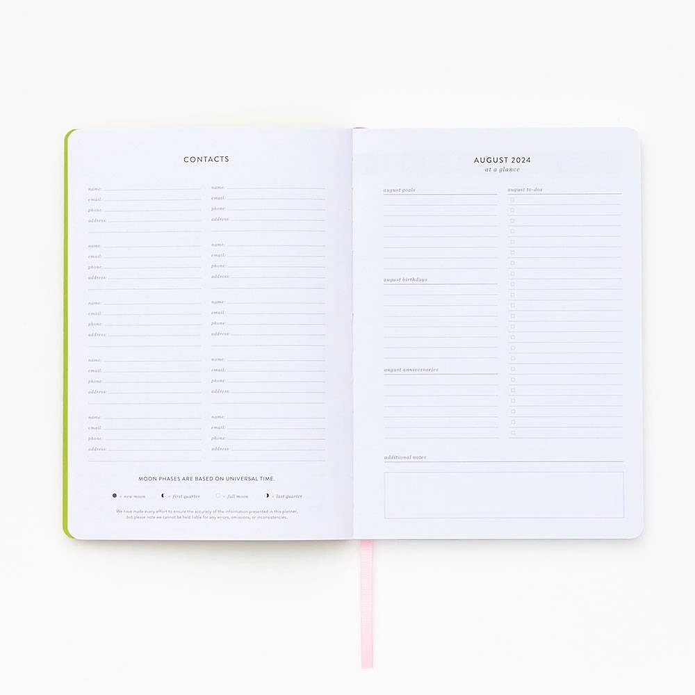 2024-2025 Anemones Weekly Planner