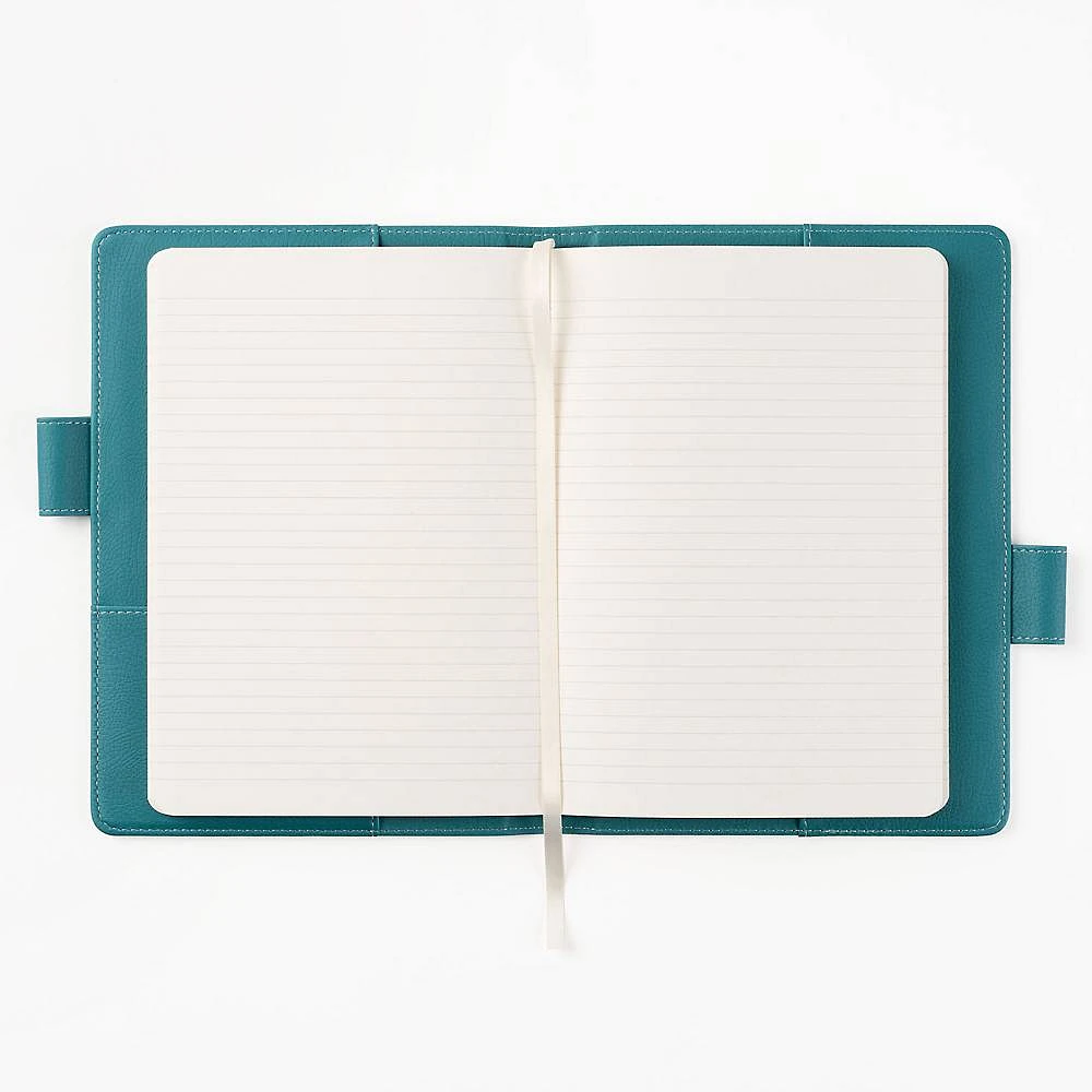 Paper Source Embroidered Floral Bookcloth Journal Cover with Pen Loop Closure