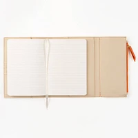 Paper Source A5 Journal Cover Clutch in Beige and Orange