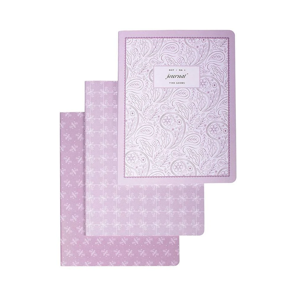 Mauve Paisley Paperback Journals