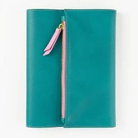 Paper Source A5 Journal Cover Clutch in Green and Pink