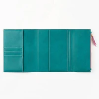 Paper Source A5 Journal Cover Clutch in Green and Pink