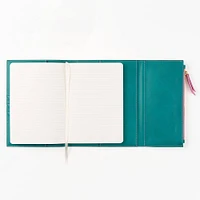 Paper Source A5 Journal Cover Clutch in Green and Pink