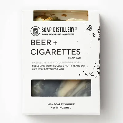 Beer + Cigarettes Soap Bar