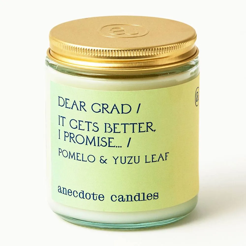 Dear Grad Glass Jar Candle