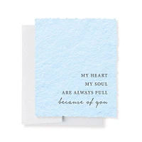 Because of You Love Card