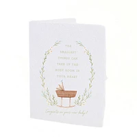 Smallest Things Quote New Baby Card