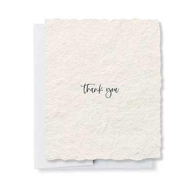 Deckled Edge Thank You Card