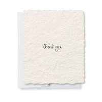 Deckled Edge Thank You Card