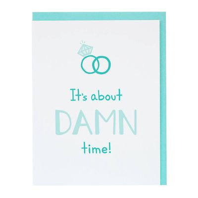 About Time Engagement Card